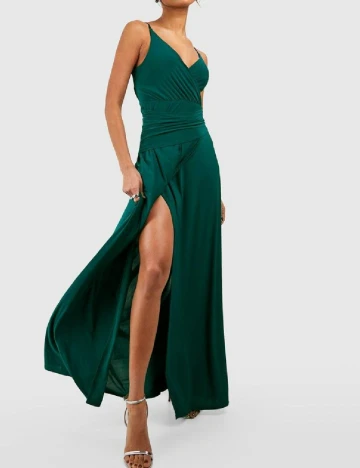 Rochie lunga Boohoo, verde