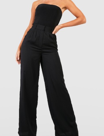 Top Boohoo, negru