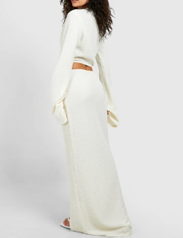 Top Boohoo, crem Crem