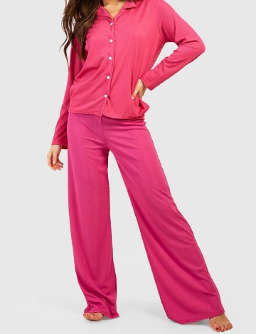 
						Pantaloni de pijama Boohoo, roz
