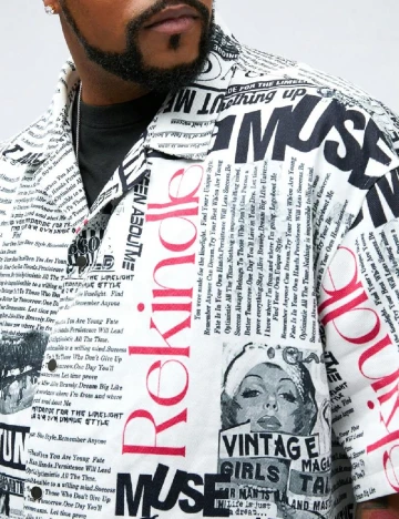 Camasa SHEIN Plus Size Men, mix culori Mix culori