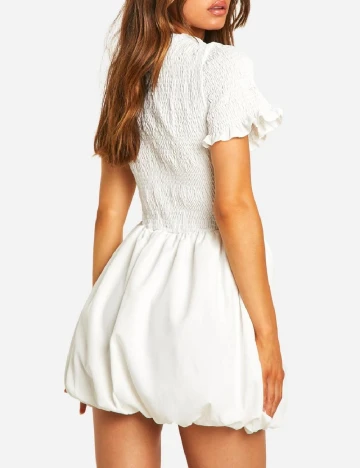 Rochie scurta Boohoo, alb