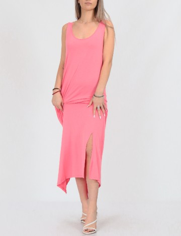 
						Rochie lunga Pieces, roz