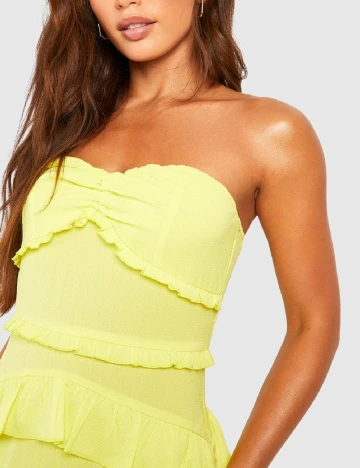 Rochie lunga Boohoo, galben