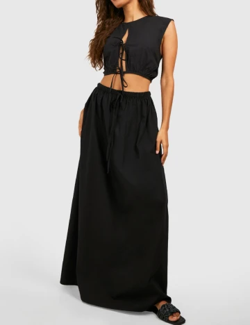 Top Boohoo, negru