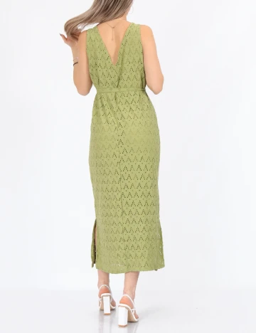 Rochie lunga Vila, verde