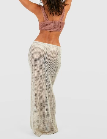 Rochie de plaja Boohoo, crem Crem