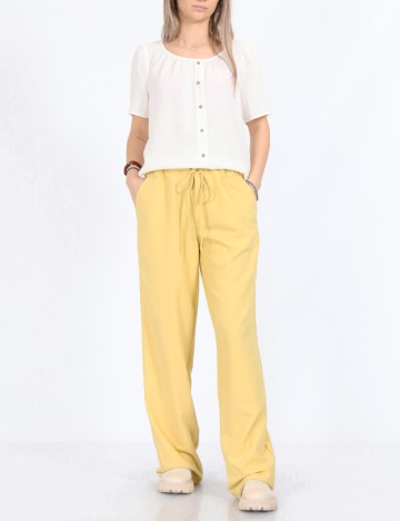 
						Pantaloni Only, galben