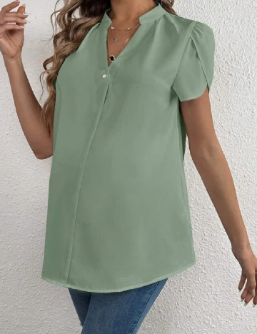 Bluza SHEIN Maternity, verde