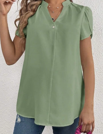 Bluza SHEIN Maternity, verde