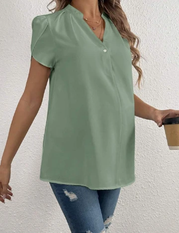 Bluza SHEIN Maternity, verde