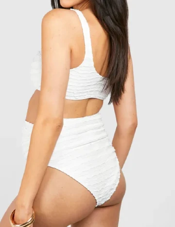 Costum de baie Boohoo maternity, alb