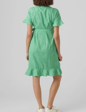 Rochie scurta Vero Moda Maternity, verde Verde
