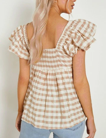 Bluza Boohoo, maro deschis
