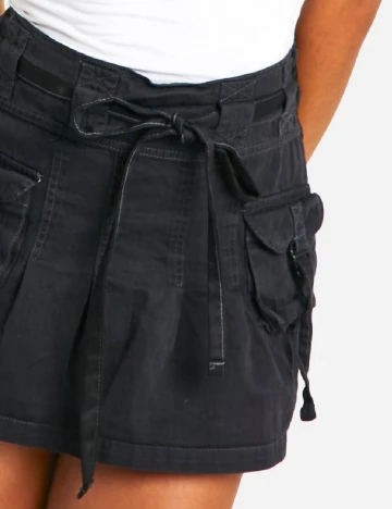 Fusta Boohoo, negru