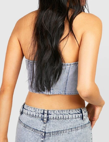 Top Boohoo, albastru