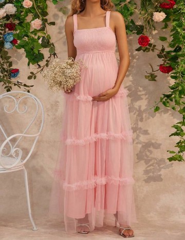 
						Rochie lunga SHEIN, roz