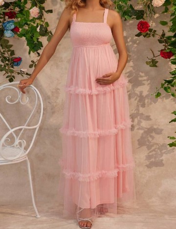 Rochie lunga SHEIN, roz