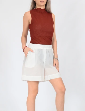 Pantaloni scurti Only, alb