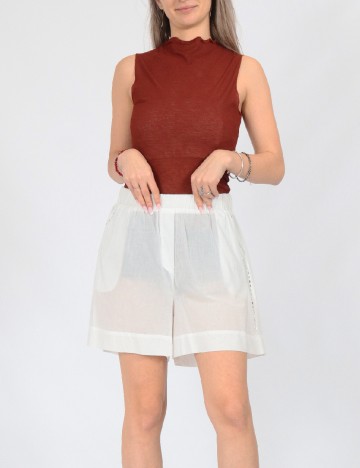 
						Pantaloni scurti Only, alb