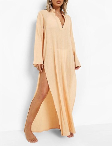 Rochie de plaja Boohoo, crem