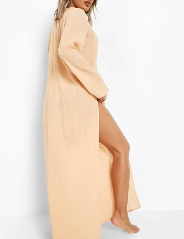 Rochie de plaja Boohoo, crem