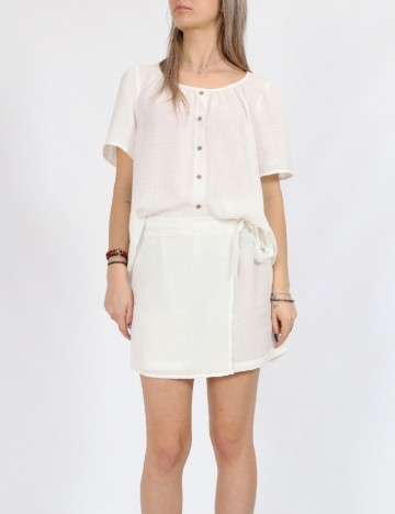Fusta pantalon Vero Moda, alb