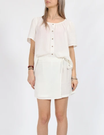 Fusta pantalon Vero Moda, alb