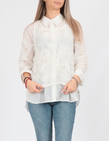 
						Maiou Vero Moda, alb