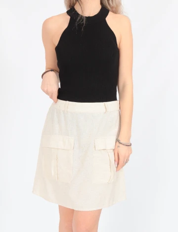 Fusta Vero Moda, crem