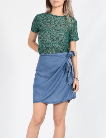 Fusta Vero Moda, albastru
