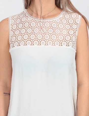 Rochie scurta Vero Moda, alb