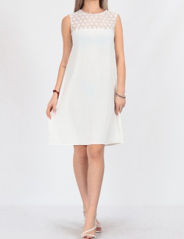 Rochie scurta Vero Moda, alb