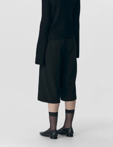 Pantaloni trei sferturi Object, negru