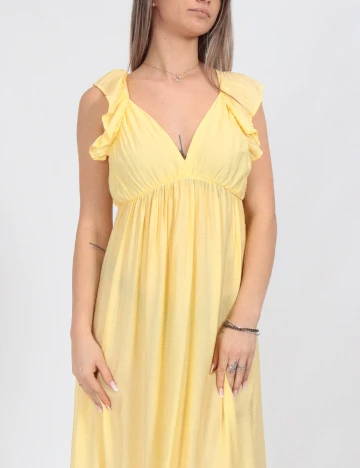 Rochie lunga Vero Moda, galben