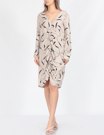 Rochie medie Vero Moda, bej