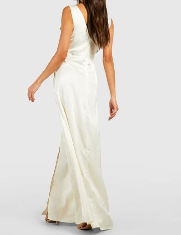 Rochie lunga Boohoo, ecru