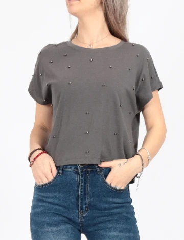 Tricou Only, gri