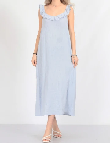 Rochie medie Pieces, albastru