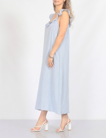 Rochie medie Pieces, albastru