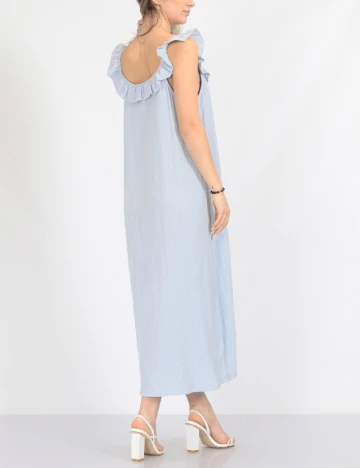 Rochie medie Pieces, albastru