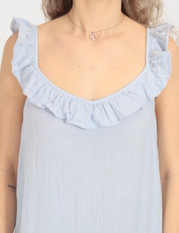 Rochie medie Pieces, albastru