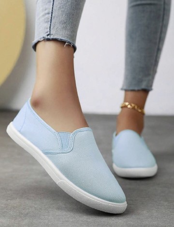 
						Espadrile SHEIN, bleu