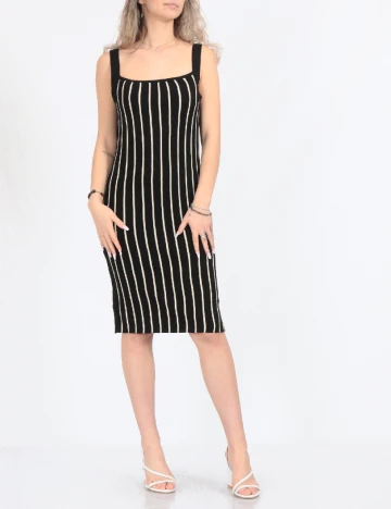 Rochie scurta Pieces, negru