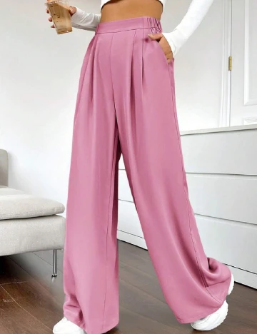 Pantaloni SHEIN, roz
