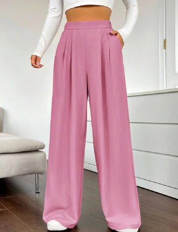 Pantaloni SHEIN, roz