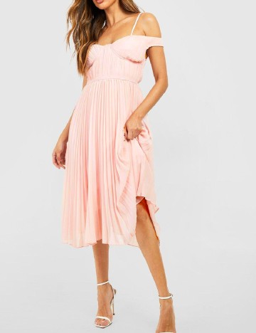 
						Rochie medie Boohoo, roz