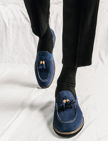 
						Mocasini SHEIN, bleumarin
