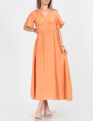 Rochie lunga Vero Moda, portocaliu
