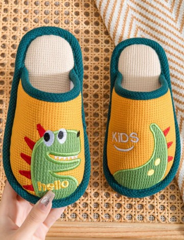 
						Papuci de Casa Shein Kids, galben